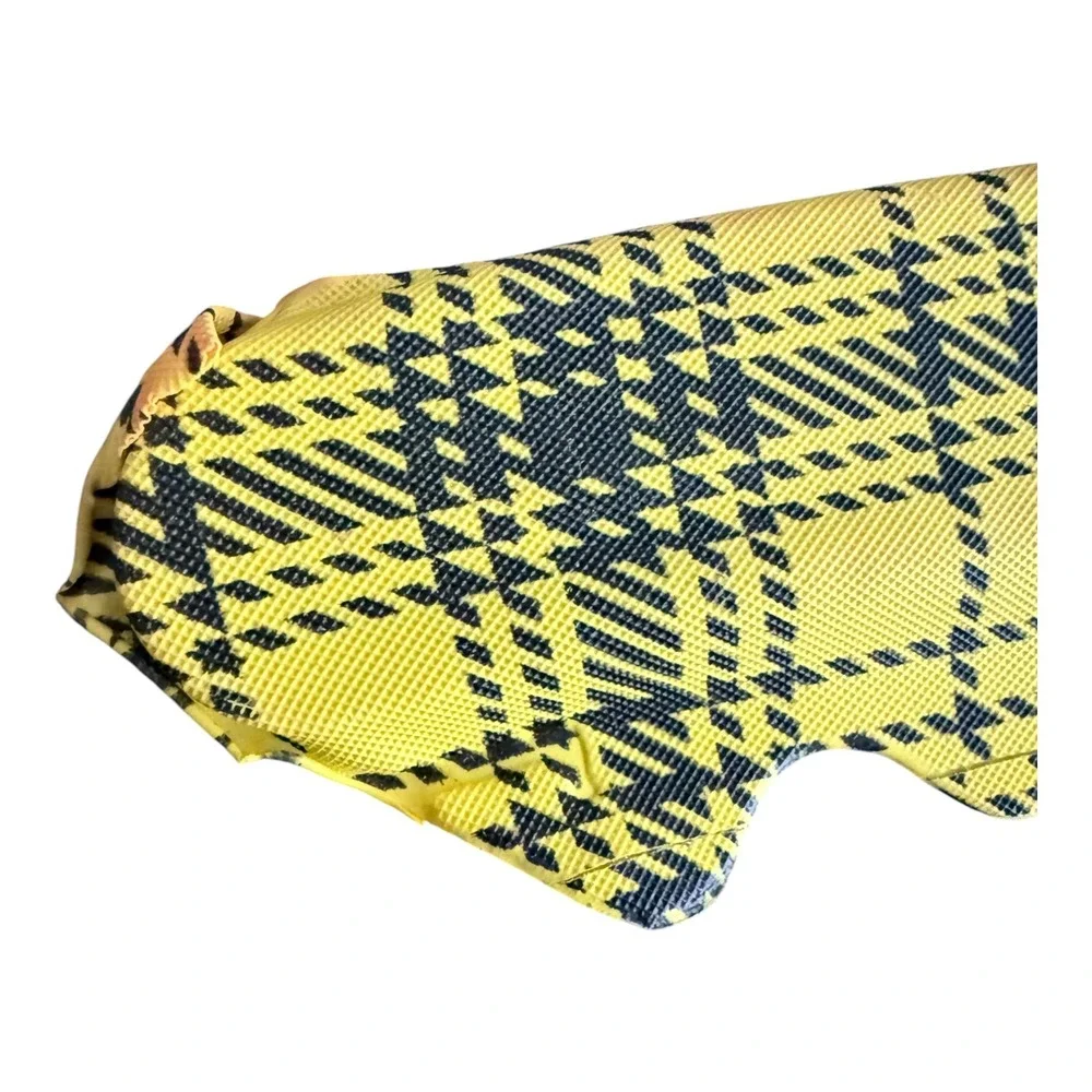 Vintage West Germany Padded Hangers Set 3 Plaid Tartan Scalloped Kitsch